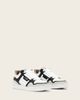 AllSaints AllSaints Regan leather chunky low top sneakers in white - 1
