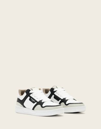 AllSaints AllSaints Regan leather chunky low top sneakers in white