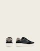 AllSaints AllSaints Regan leather low top logo sneakers in black - 2