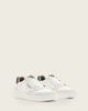 AllSaints AllSaints Regan leather low top logo sneakers in white - 1