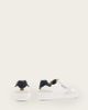 AllSaints AllSaints Regan leather low top logo sneakers in white - 3