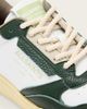 AllSaints AllSaints Regan leather low top sneakers in white and green - 4