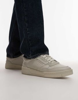 AllSaints AllSaints regan low top sneakers in triple chalk white