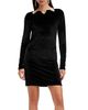 Allsaints Allsaints Regina Velvet Mini Dress - 1