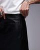AllSaints AllSaints Renai leather mini skirt in black - 3