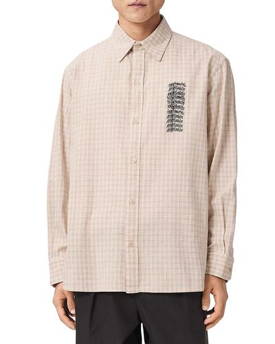Allsaints Allsaints Repeater Checked Long Sleeve Shirt