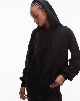 AllSaints Allsaints rhian embellished sequin hoodie in black