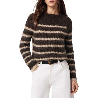 AllSaints AllSaints Riga Stripe Crewneck Sweater