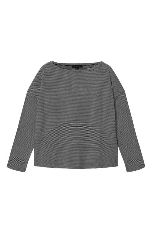 AllSaints AllSaints Rita Stripe Long Sleeve Cotton Blend T-Shirt