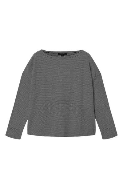 AllSaints AllSaints Rita Stripe Long Sleeve Cotton Blend T-Shirt