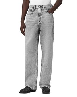 Allsaints Allsaints Rivet Slouch Cotton Relaxed Fit 30.7 Jeans in Washed Grey