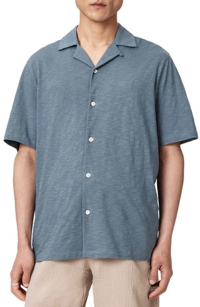 AllSaints AllSaints Robson Knit Cotton Camp Shirt