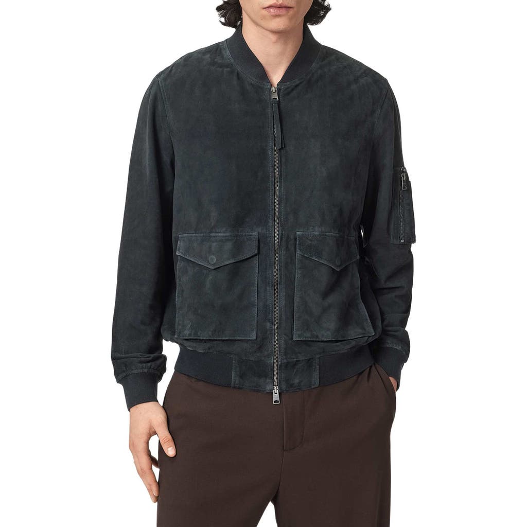 AllSaints AllSaints Rokko Suede Bomber Jacket
