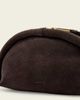 AllSaints AllSaints Rosalie Arc suede leather crossbody bag in dark brown - 3