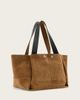 AllSaints AllSaints Rosalie suede leather tote bag in brown - 4