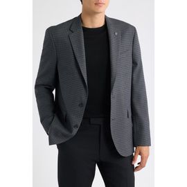 AllSaints AllSaints Ross Checked Slim Fit Sport Coat