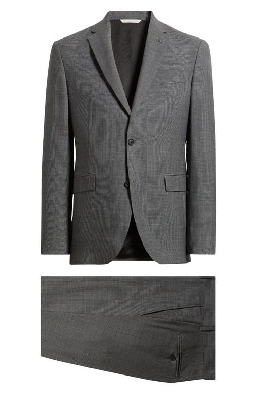 AllSaints AllSaints Ross Slim Fit Tick Weave Wool Suit