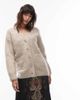 AllSaints Allsaints rubi cardigan in cream-White - 1