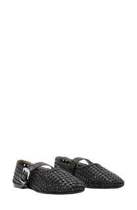 AllSaints AllSaints Sabine Woven Leather Mary Jane Flat