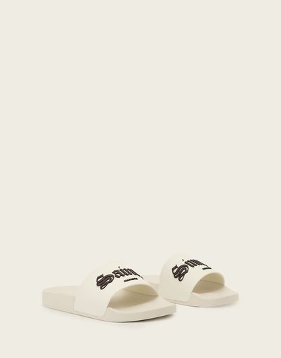 AllSaints AllSaints Saints & Sinners one strap logo slides in white
