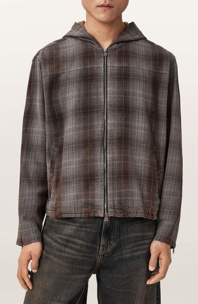 AllSaints AllSaints Santo Hooded Shirt Jacket