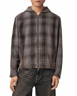 Allsaints Allsaints Santos Hooded Check Shirt