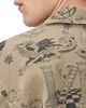 Allsaints Allsaints Sherb Tattoo Graphics Canvas Logo Shirt Jacket - 5