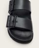 AllSaints AllSaints Sian double strap sandals in black - 3