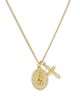 Allsaints Allsaints Signature Saint & Cross Charm Necklace, 17 - 1