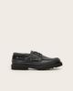 AllSaints AllSaints Skiff lace up leather boat shoes in black - 2