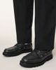 AllSaints AllSaints Skiff lace up leather boat shoes in black - 3