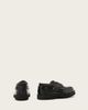 AllSaints AllSaints Skiff lace up leather boat shoes in black - 4