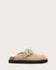 AllSaints AllSaints Skye buckle suede mules in sand-Neutral - 1