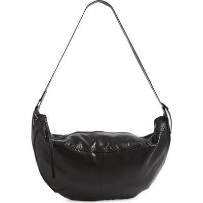 AllSaints AllSaints Slouch Whipstitched Leather Shoulder Bag