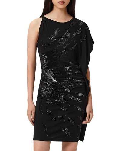 ramy brook dress Ramy Brook Nora Jersey Cowl Neck Mini Dress in Navy main image 0