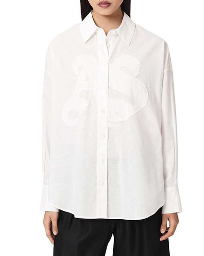Allsaints Allsaints Sparrow Embroidered Shirt