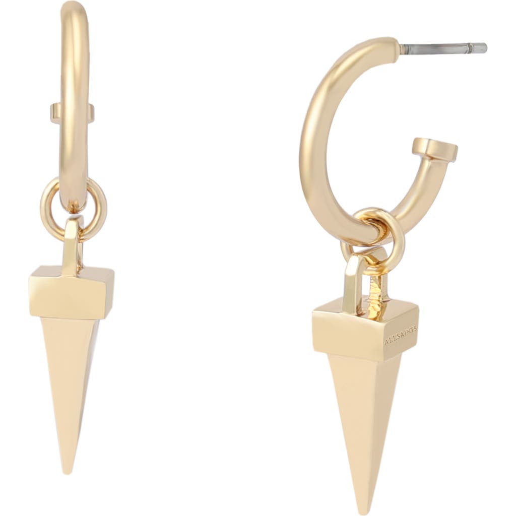 AllSaints AllSaints Spike Charm Huggie Earrings