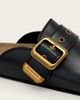 AllSaints AllSaints Staffa buckle detail leather mules in black - 4