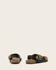 AllSaints AllSaints staffa buckle detail leather sandals in black - 2