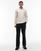 AllSaints AllSaints Statten long sleeve logo knit polo sweater in white - 2