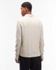 AllSaints AllSaints Statten long sleeve logo knit polo sweater in white - 3