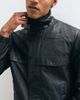AllSaints AllSaints Stenton funnel neck leather jacket in black - 4