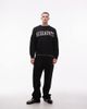 AllSaints AllSaints stokes logo knit sweater in black - 2