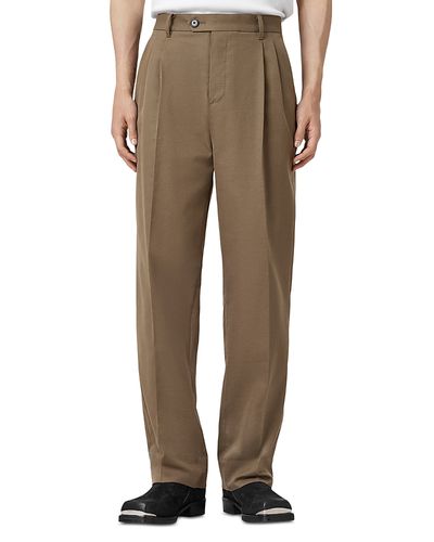 Allsaints Allsaints Tallis Pleated Straight Fit Pants