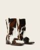 AllSaints AllSaints terri cow print mid length boots in cream-Multi - 1