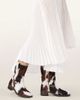 AllSaints AllSaints terri cow print mid length boots in cream-Multi - 4