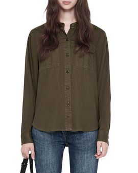 Allsaints Allsaints Tess Long Sleeve Military Shirt