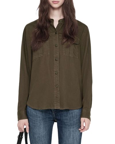 Allsaints Allsaints Tess Long Sleeve Military Shirt