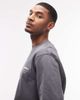 AllSaints AllSaints Underground crewneck logo sweatshirt with back print in blue - 4