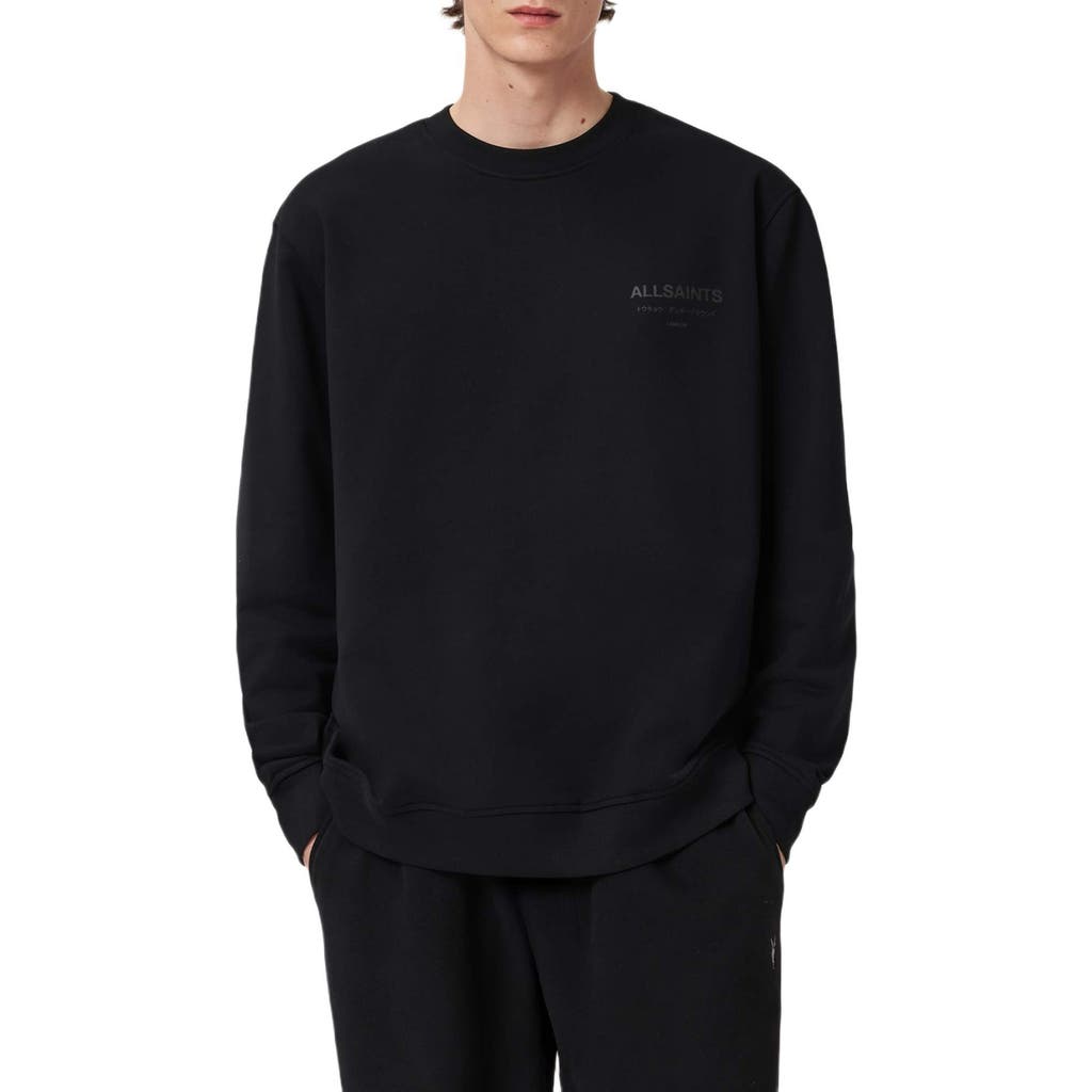 AllSaints AllSaints Underground Logo Organic Cotton Graphic Sweatshirt